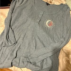 Brand new Torrid size 3 long sleeve waffle knit top.